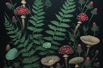 create minimalist botanical illustrations and modern floral vector art