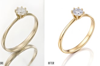do jewellery retouching and background removal