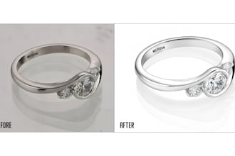do jewellery retouching and background removal