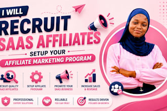 recruit saas affiliate and setup your affiliate marketing program