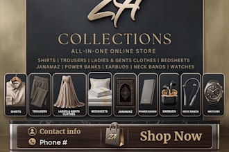 design ecommerce store banner and social media graphics using canva
