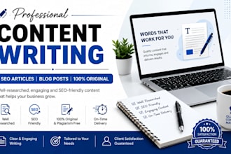 write professional editorial arcticles, blogs, and website content