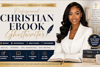 ghostwrite your christian ebook devotional bible study faith book