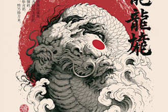 design a professional japanese tattoo design