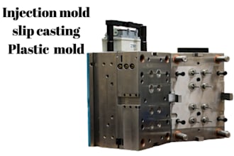 do injection mold design 3d cad model plastic mold with dfm for manufacturing
