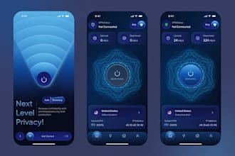 build vpn app, android, IOS and extension vpn with admob and panel