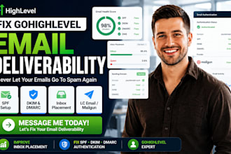 fix gohighlevel email deliverability and improve inbox placement