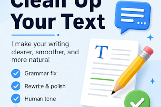 rewrite your writing clearly