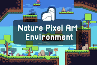 create pixel tileset game environment for rpg maker and pixel background