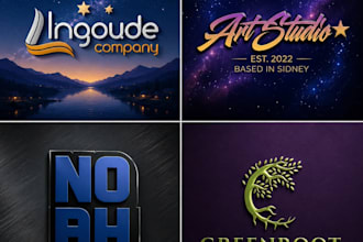 icreate a professional typography and text logo design