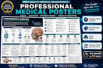 design a professional medical poster or infographic