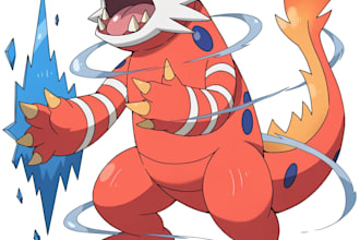 draw you own fakemon in the official pokemon art style