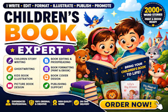 children storybook illustration children story book writer edit children book