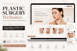 design plastic surgery, cosmetic clinic and cosmetic surgeon website