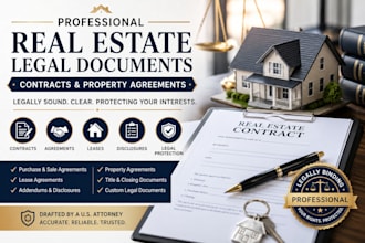 draft professional real estate legal documents, contracts, and agreements