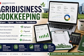 do bookkeeping for canadian agribusiness using agexpert, figured, farmbooks qb