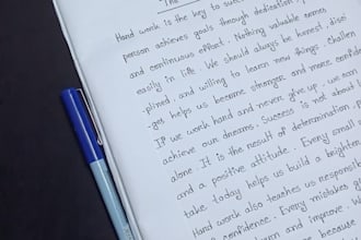 provide neat and clean handwriting
