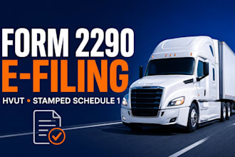 prepare and efile irs form 2290 hvut and obtain your stamped schedule 1 fast