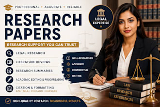 legal research, literature reviews, and academic editing