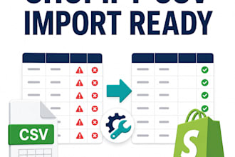 validate and repair your shopify product CSV before import