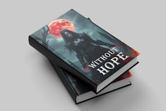do custom book cover illustration, fantasy book cover design, kdp ebook cover