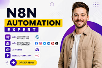 n8n wordpress automation, n8n social media automation, ai agent, n8n automation