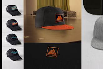 create a unique cap or hat logo design
