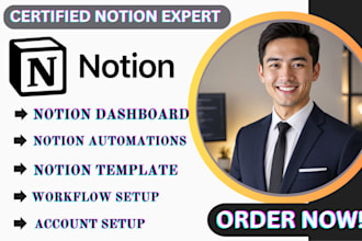 create custom notion template as notion expert for notion dashboard