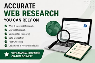 do accurate internet research and web research for your business