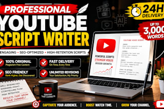 be your youtube video script writer for highquality engaging scripts