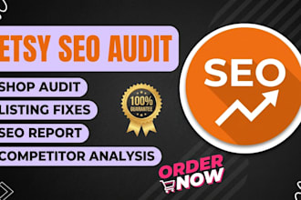 do etsy shop seo audit and fix listings to boost etsy sales and rank