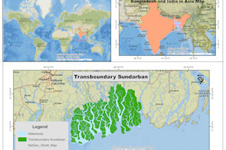 create a professional study area map for your research paper