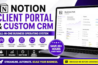 build custom notion client portal crm resource hub for agencies and consultants
