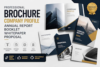 design brochure, company profile, annual report, booklet, whitepaper, proposal
