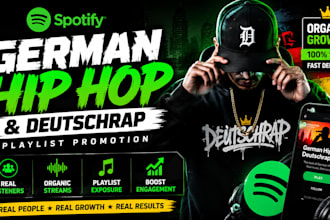 promote organic german hip hop deutschrap spotify music playlist spotify ads