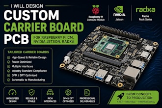 design custom carrier board pcb for raspberry pi cm, nvidia jetson, radxa