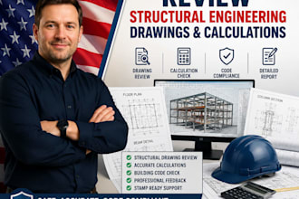 review structural engineering drawings and calculations