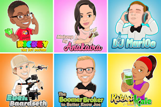 create a vector cartoon logo for podcast, you tube, gaming