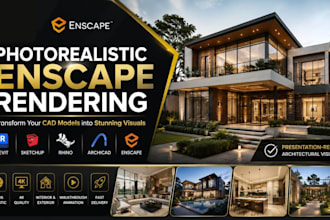 create photorealistic enscape renderings for revit sketchup and rhino