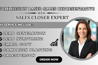 commission sales closer sales representative salesperson b2b lead generation