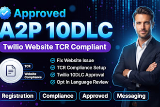 fix twilio a2p 10dlc website issue for tcr compliant approval