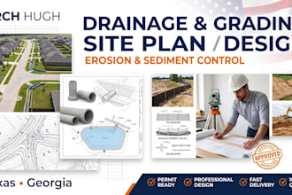 drainage and grading site plan design, erosion sediment control texas georgia