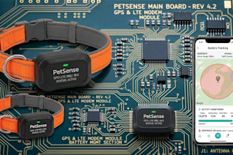 design gps pet tracking collars with lte ble activity monitoring and geofencing