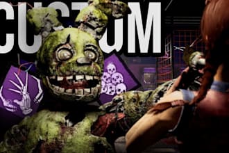 make a high quality gaming thumbnail for dead by daylight