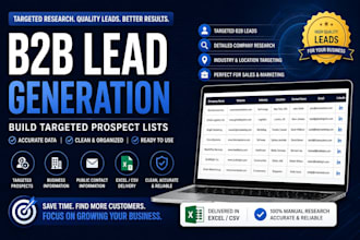 build a targeted b2b lead list for your ideal customers
