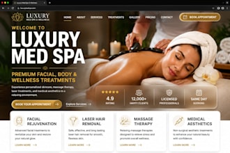 design med spa website build med spa website development as med spa expert
