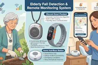 design wearable fall detection devices for elderly care and remote monitoring