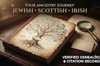 do jewish, scottish and ireland ancestry genealogy research, citation record