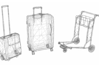 design 3d cad custom smart bag and luggage product design