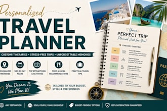 create a personalized travel itinerary and trip planner